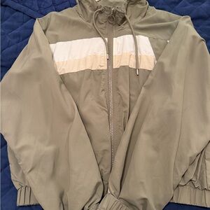 Women's Green and Cream Jacket